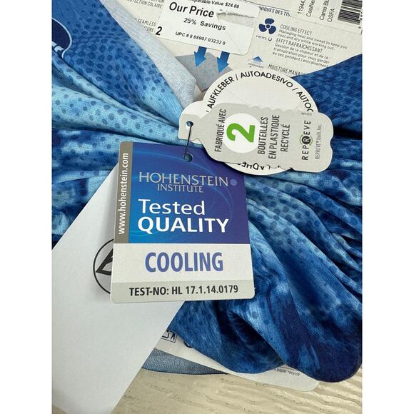 Buff CoolNet UV+ Multifunctional Headwear Adult Blue Tie-Dye – NEW WITH TAGS - Picture 5 of 6